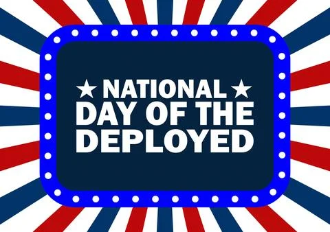 National Day Of The Deployed Vector Template Design Illustration Stock-Illustration