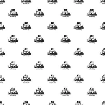 National day Kuwait background, simple style Illustrazione stock