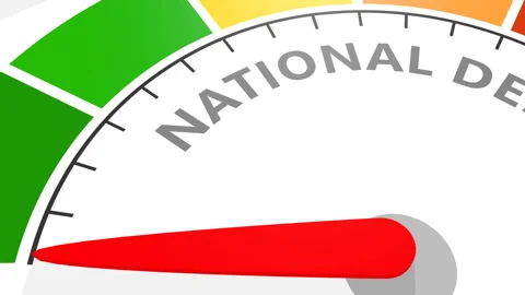 National debt concept Stock Footage 121395457