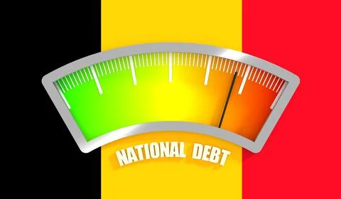 National debt concept Stock Illustration