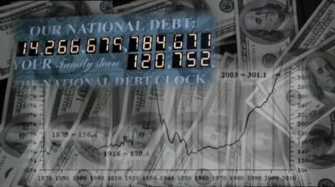 National Debt Stock Footage 10789545