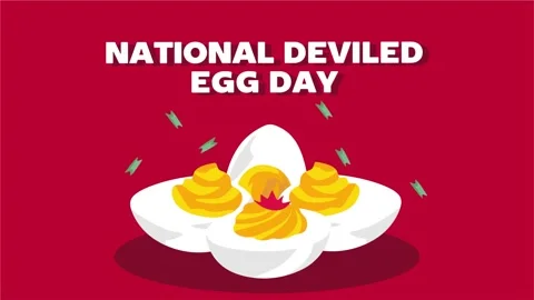 National Deviled Egg Day Video stock 306993494