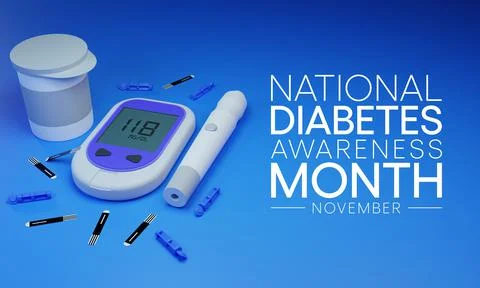 National Diabetes month Stock Illustration