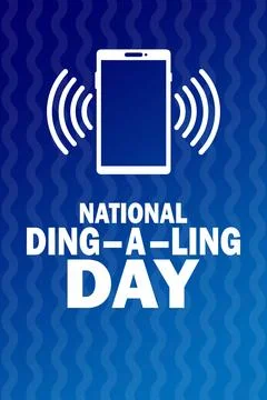 National Ding A Ling Day Vector illustration Stock-Illustration