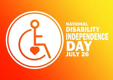 National Disability Independence Day Vector illustration Stock-Illustration