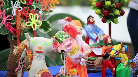 National dolls Stock Footage 67358979