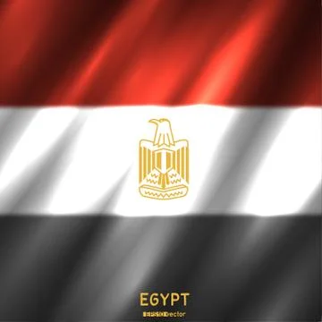 National Egypt flag background Stock Illustration