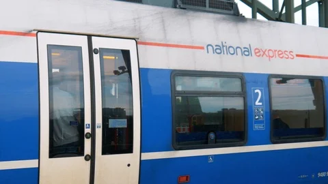 National Express Train Cologne Stock Footage 106964381