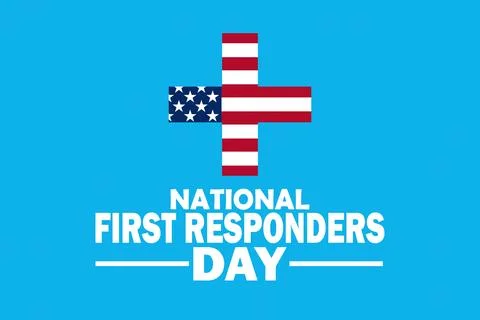 National First Responders Day Illustrazione stock