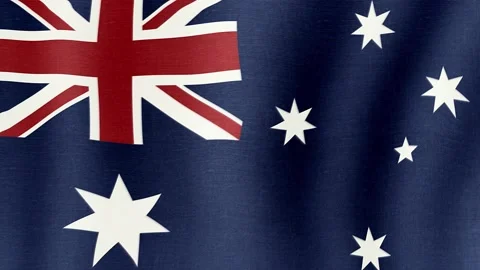 The national flag of Australia Stock Footage 172494906