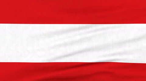 National flag of Austria flying on the wind Stock Footage 65761099