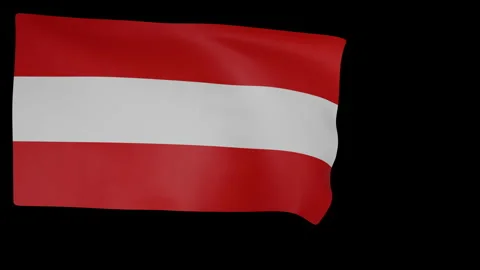 National flag of Austria Stock Footage 178498055