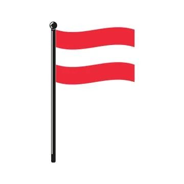 National flag of Austria Stock Illustration