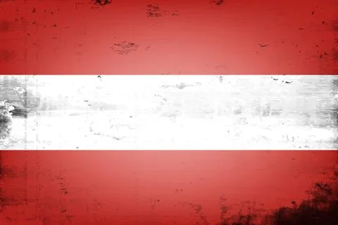 National flag of Austria Illustrazione stock
