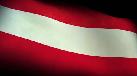 National flag of Austria, low angle 库存影片 47469521