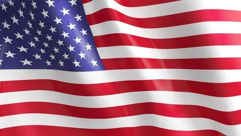 National flag background image,wind blowing flags,3d rendering,Flag of the .. Illustrazione stock