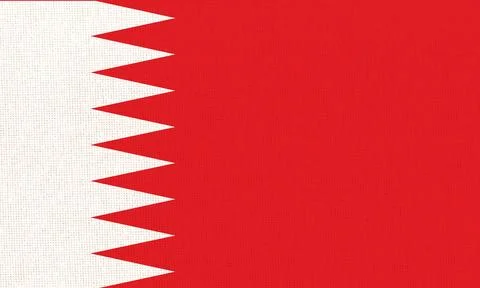 National flag of Bahrain with textile texture background illustration Иллюстрация
