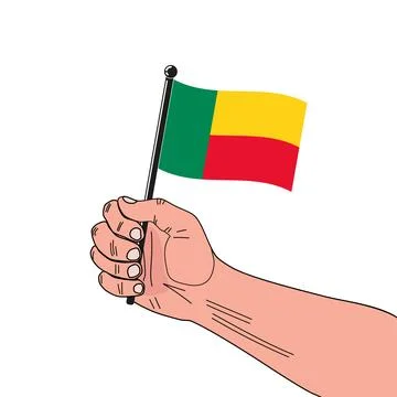 National flag of Benin Stock Illustration