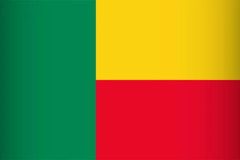 National flag of benin vector element Stock Illustration