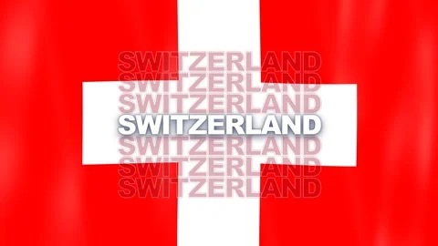 National Flag - Bern - Canton of Bern - Switzerland Stock Footage 346187897