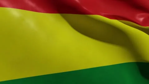 NATIONAL FLAG OF BOLIVIA Stock Footage 187913552