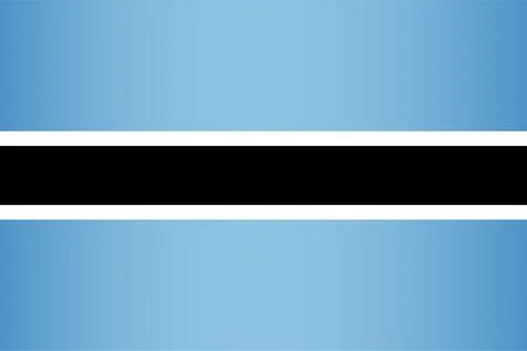 National flag of Botswana vector element Stock Illustration
