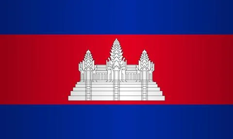 National flag of Cambodia vector element Stock Illustration