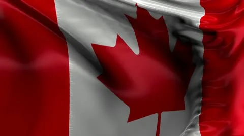 National Flag of Canada Video stock 10575000