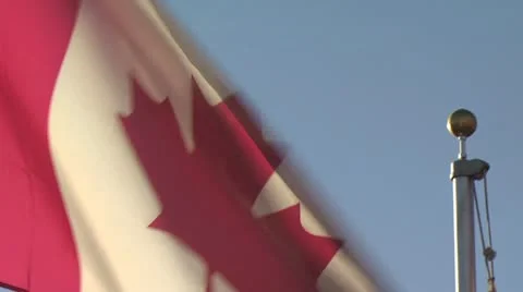 National Flag of Canada Video stock 19326056