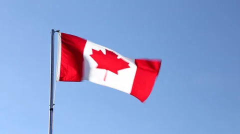 The National Flag of Canada Video stock 32262486