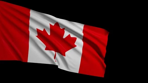 National flag of Canada Stock Footage 96041837