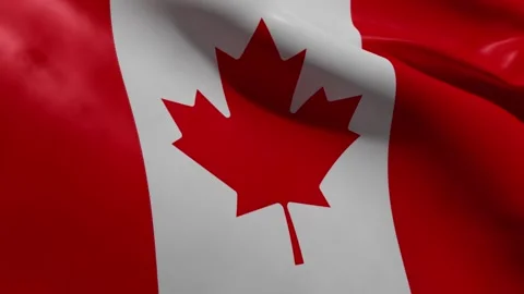 NATIONAL FLAG OF CANADA Stock Footage 180006669