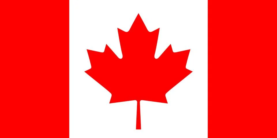 National flag of Canada Stock Illustration