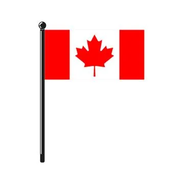 National flag of Canada Stock Illustration