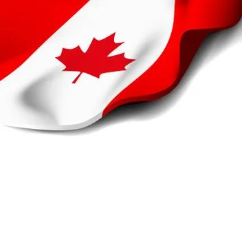 National flag of canada. Vector illustration on white Stock Illustration