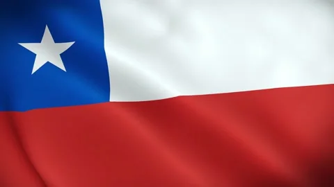 The national flag of Chile animated. Stock Footage 183733853