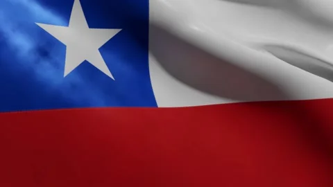 NATIONAL FLAG OF CHILE Stock Footage 185518831