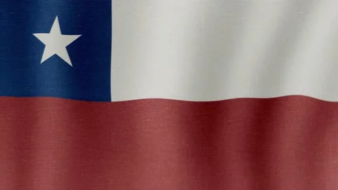 The national flag of Chile Stock Footage 204924846