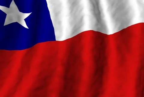 The national flag of Chile Stock Footage 291754706