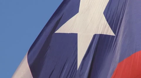 National flag of Chile waves on the wind with the blue sky in Santiago, Chile. Stock Footage 49078479