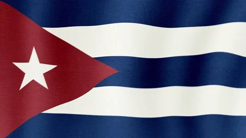 The national flag of Cuba Stock Footage 198261009