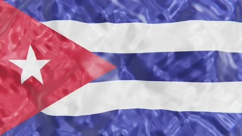 National flag of Cuba looping 3D animation Stock Footage 156569220