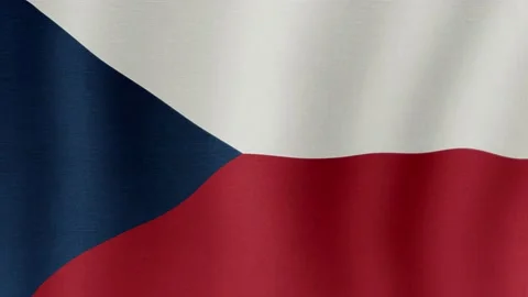The national flag of Czech Stock Footage 189441071