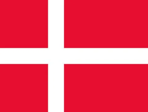 National flag of denmark Stock Illustration