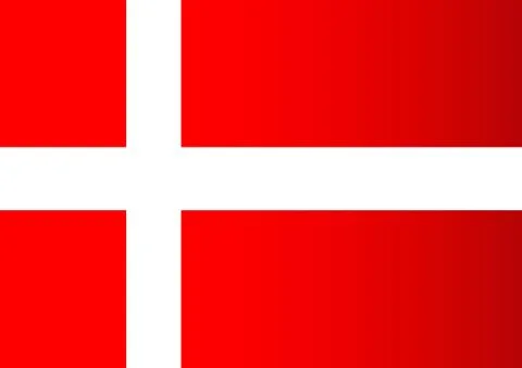 National flag of Denmark themes idea Stock Illustration