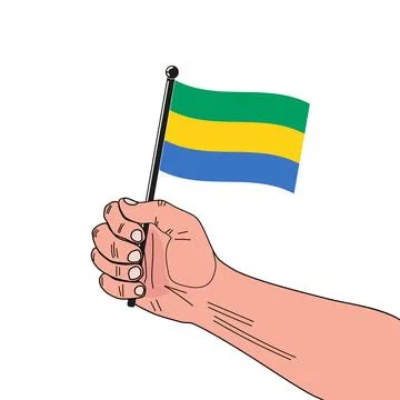 National flag of Gabon Stock Illustration