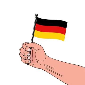 National flag of Germany Stock Illustration