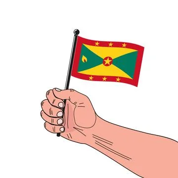 National flag of Grenada Stock Illustration