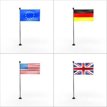 National flag Stock Illustration