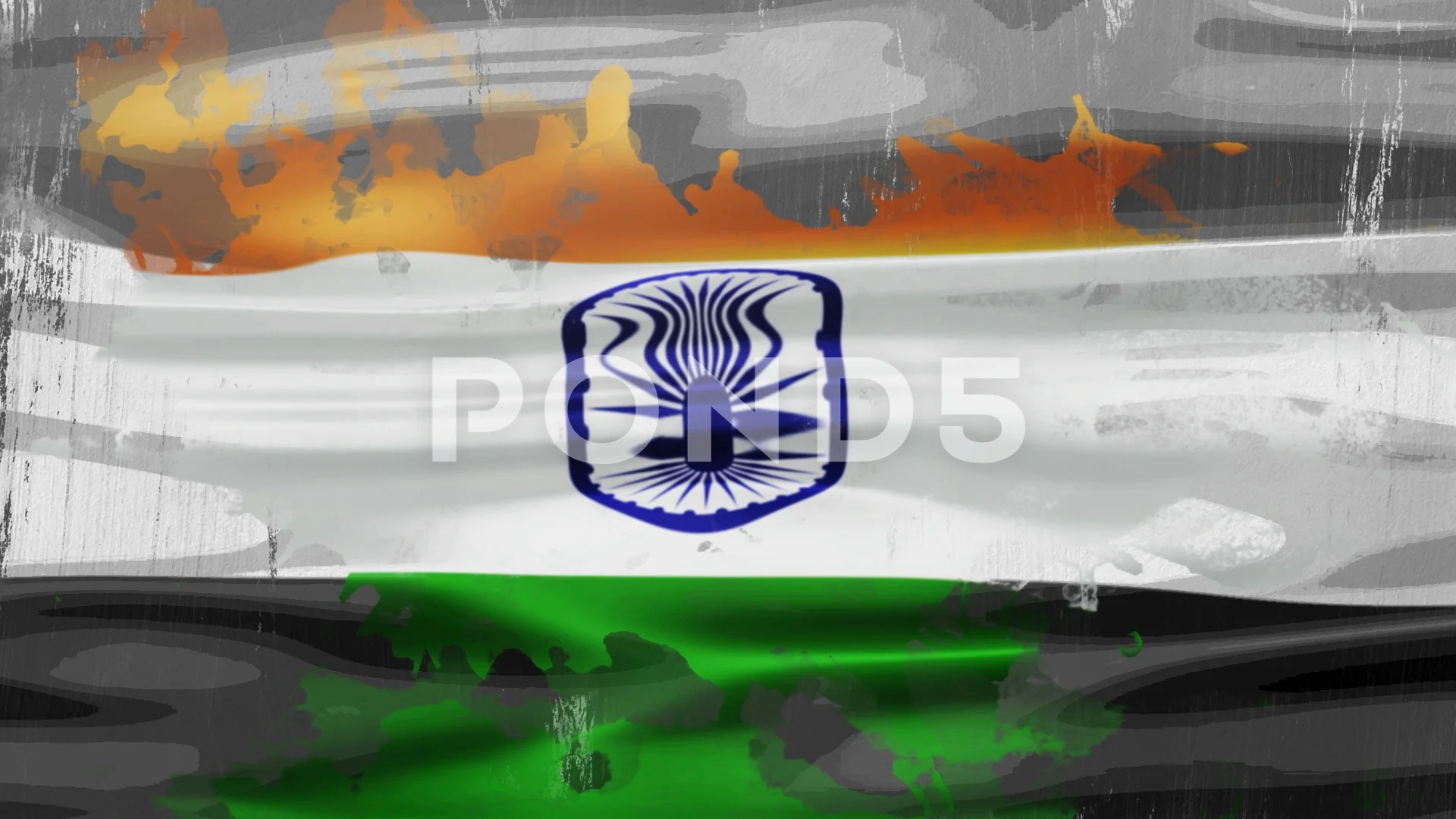 National Flag of India cartoon comic boo... | Stock Video | Pond5